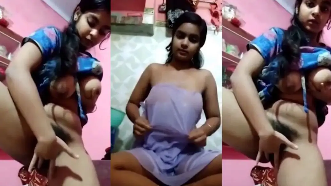 Hot Bengali Girl Teasing Her Big Boobs