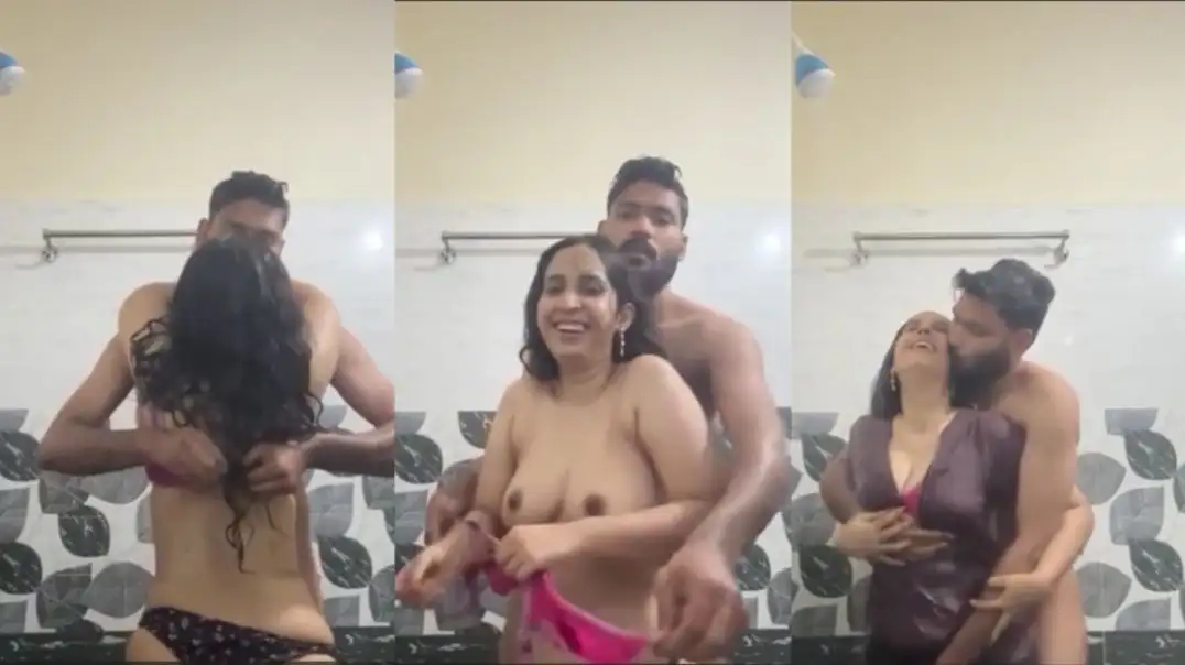 Hot Indian Couple Caught In Secret Bathroom Romance