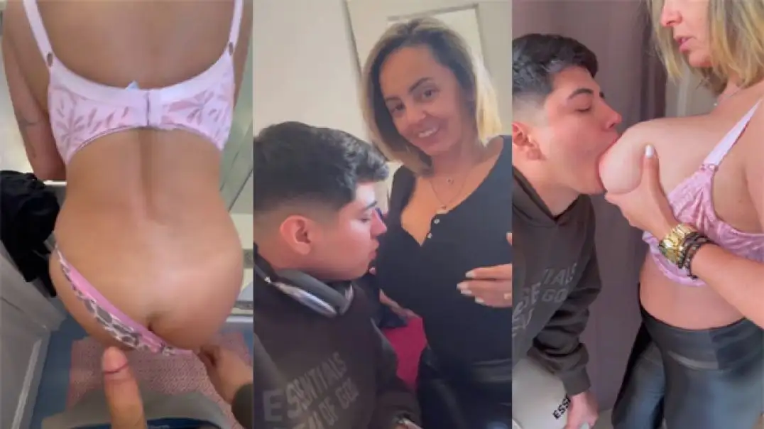 Son Catches Mom in Hot Secret Moment