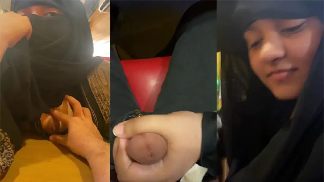 Desi Girl Gives Hot Blowjob in Restaurant Publicly