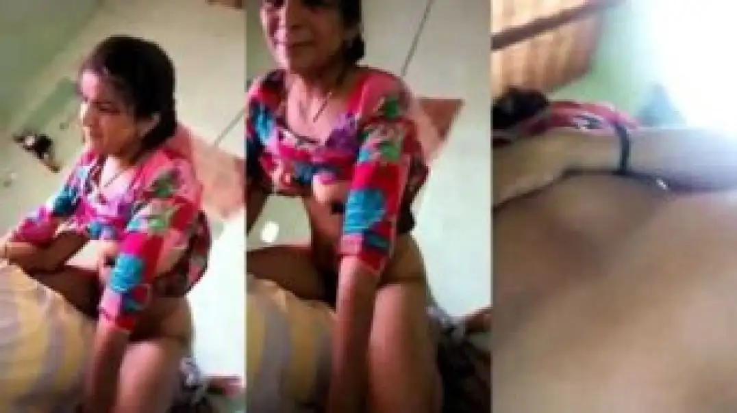 Desi aunty secretly fucking her young cousin in village