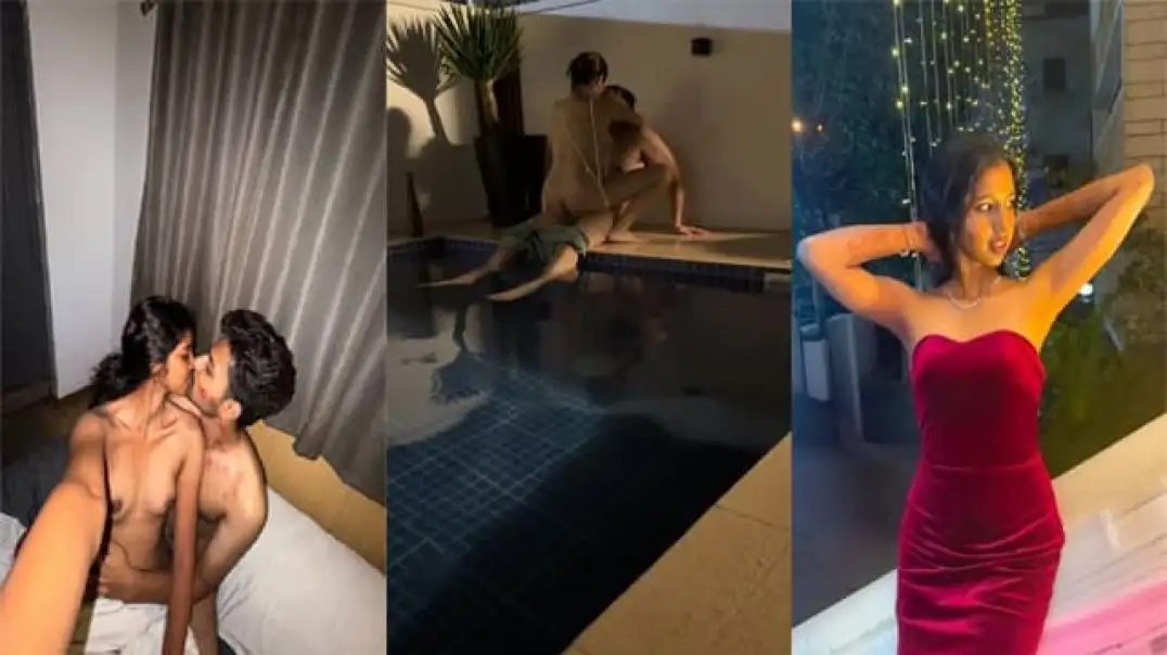 Rich Couple's Steamy Pool Romance in Private