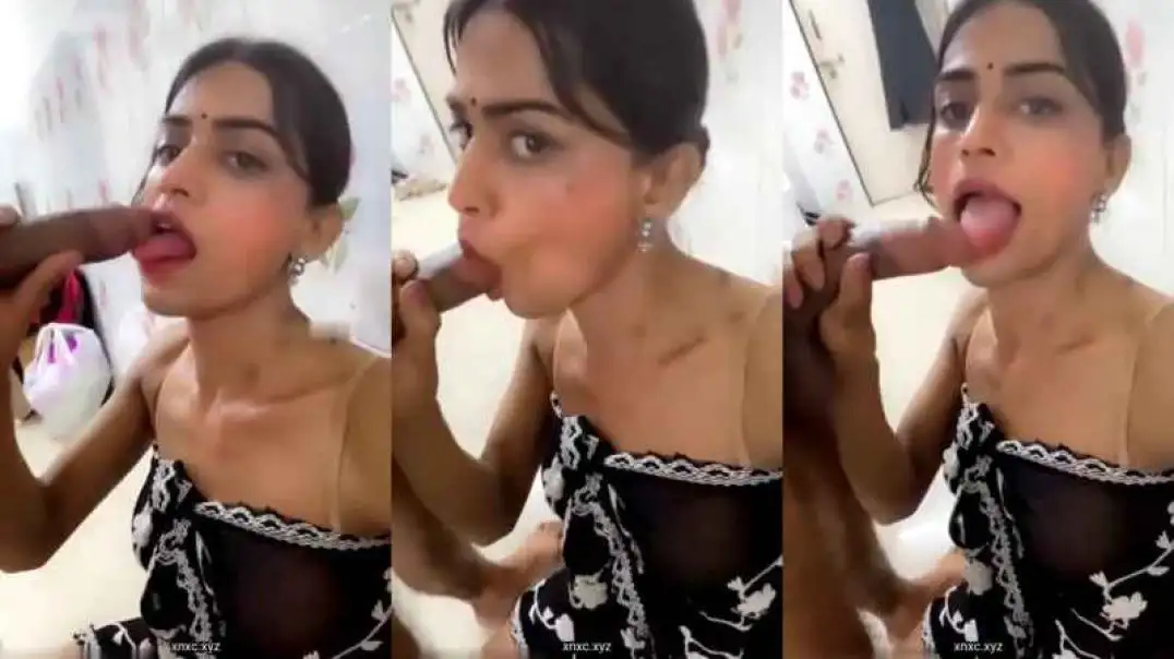 Hot Desi Girl Gives Secret Blowjob