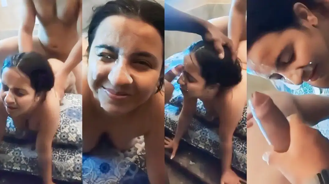 Horny Girlfriend's Wild Threesome Cum Shower Secrets