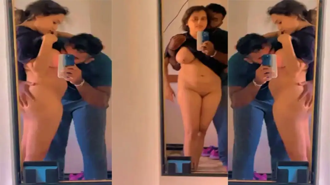 Husband Loving His Hot Wife's Juicy Boobs in Secret