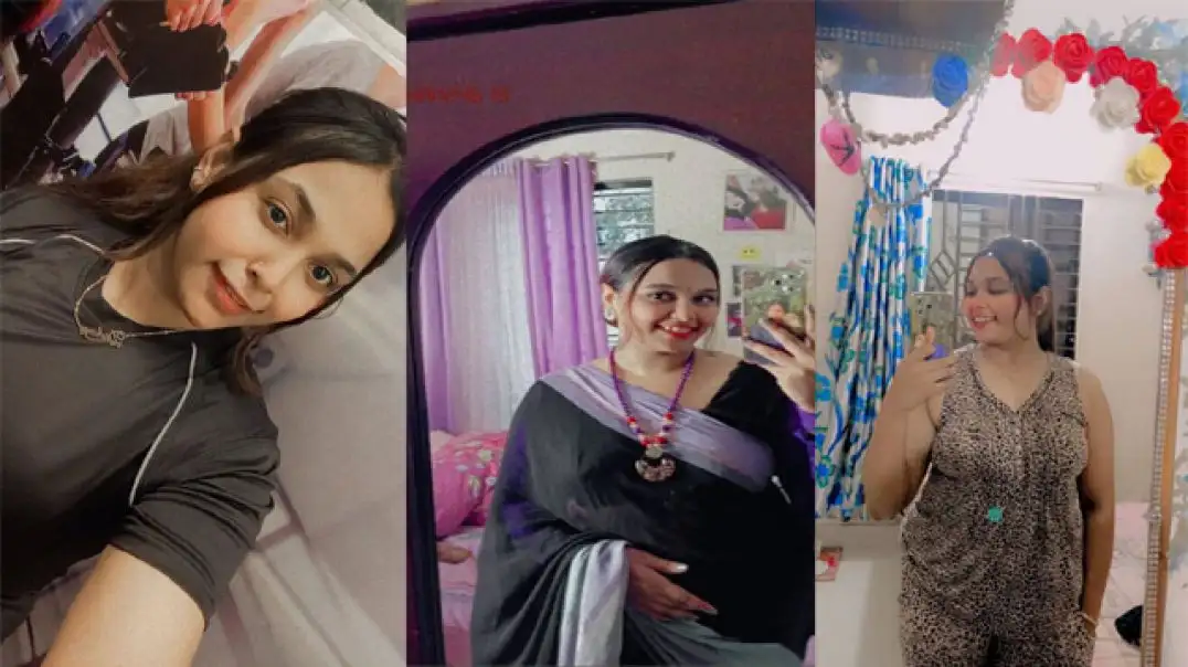 Hot Chubby Girl Secretly Pleasing Her Lover in Private