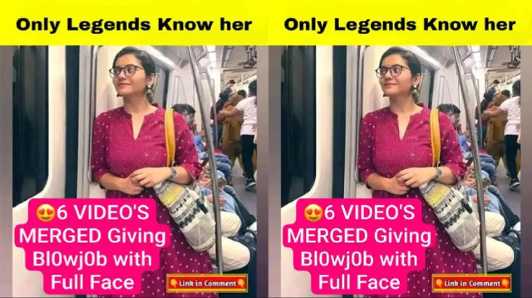 Hot Indian Girl Gives Secret Blowjob in Metro