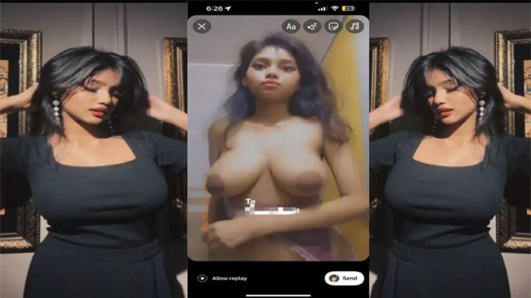 Hot Desi Babe Showing Boobs in Private Video