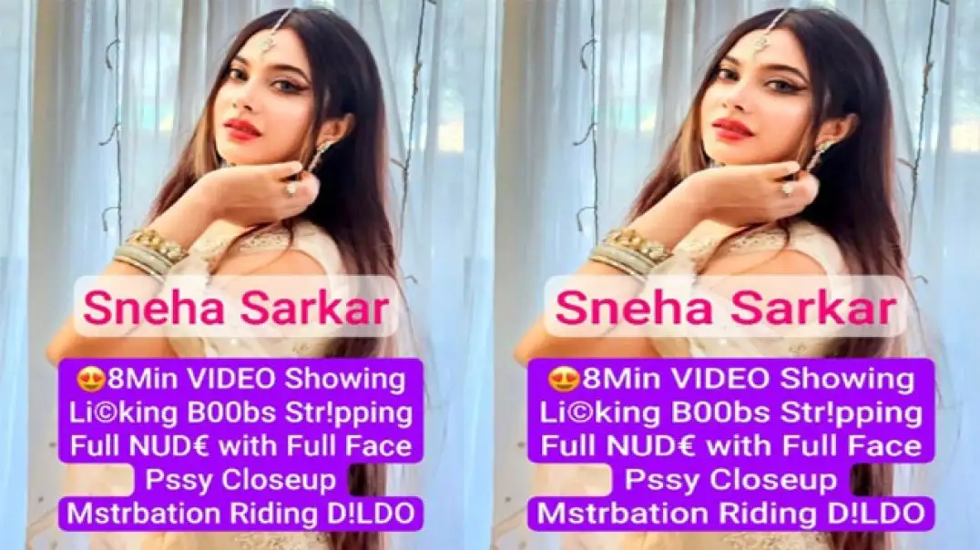 Sneha Sarkar's Hot Private Live Show Licking Boobs