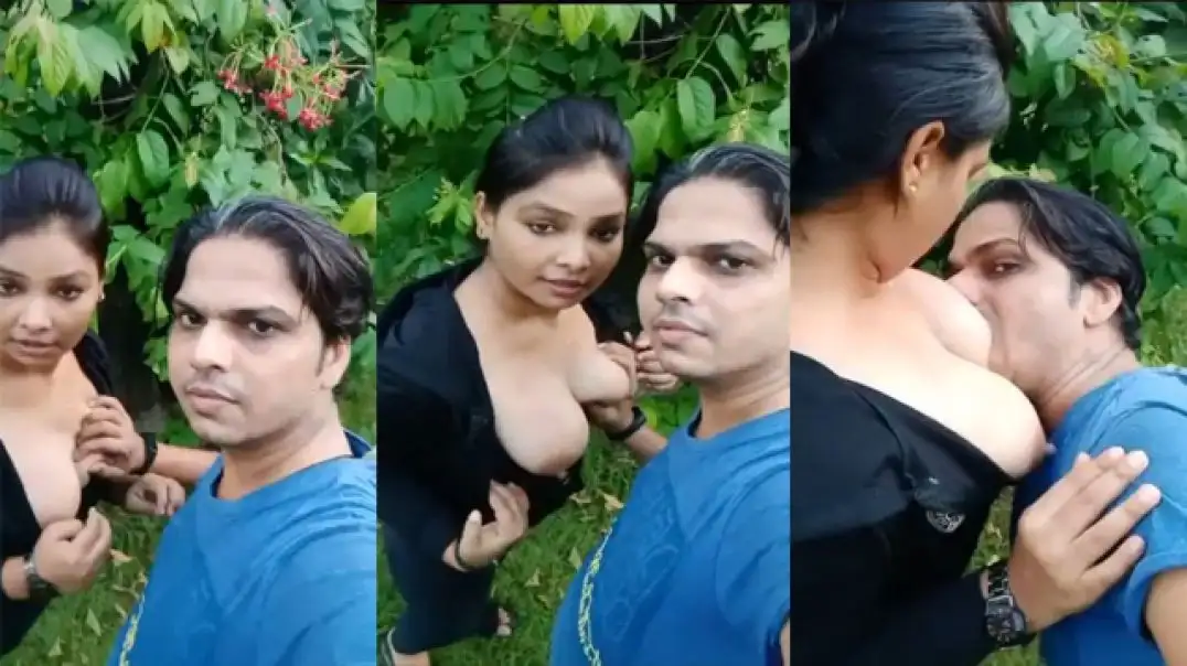 Desi girl's bold park sex with lucky guy