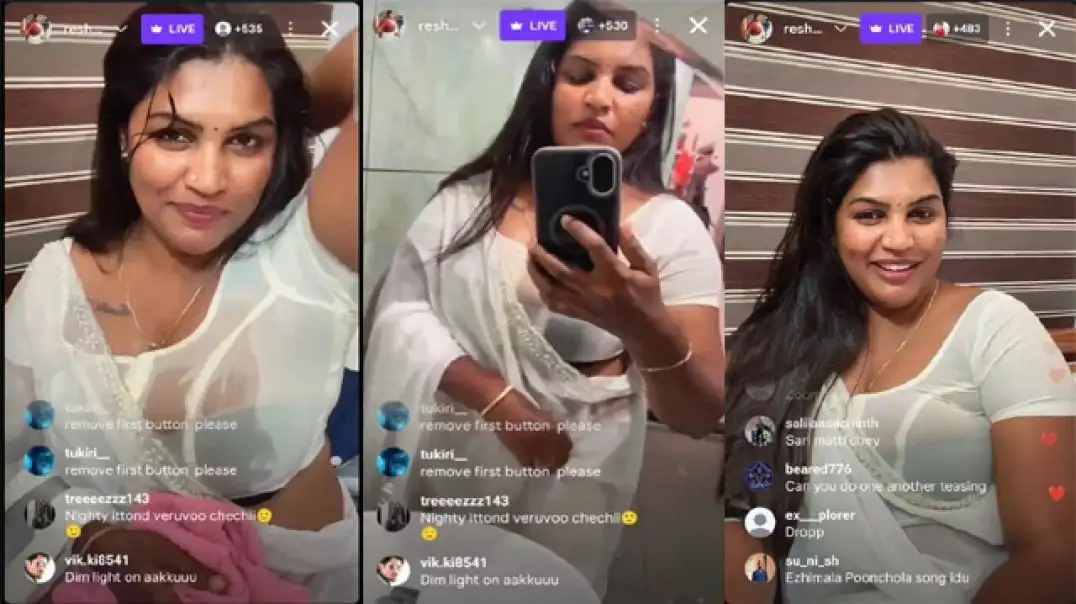Mallu Makeup Artist Reshma’s Hot Insta Live Chat Exposed