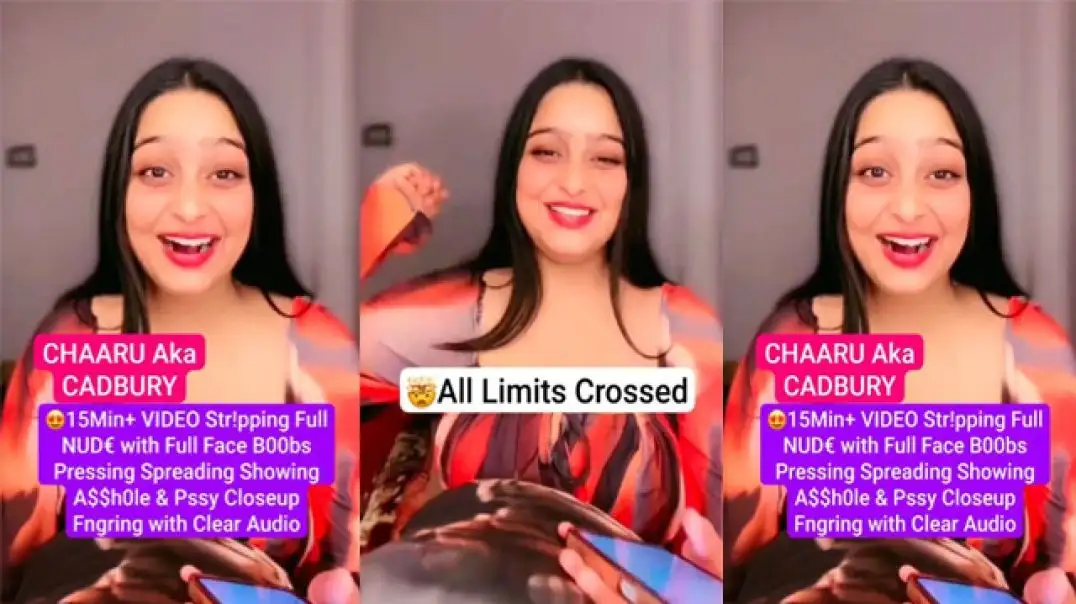 Chaaru Aka Cadbury Nude Live Video Leaked Hot