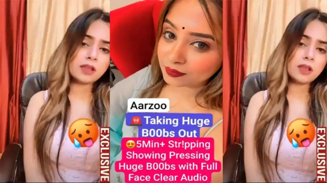 Hot Insta Model Aarzoo Wild Private Live Show