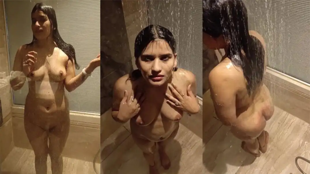 Desi Bhabhi Secretly Sucking Cock in Shower