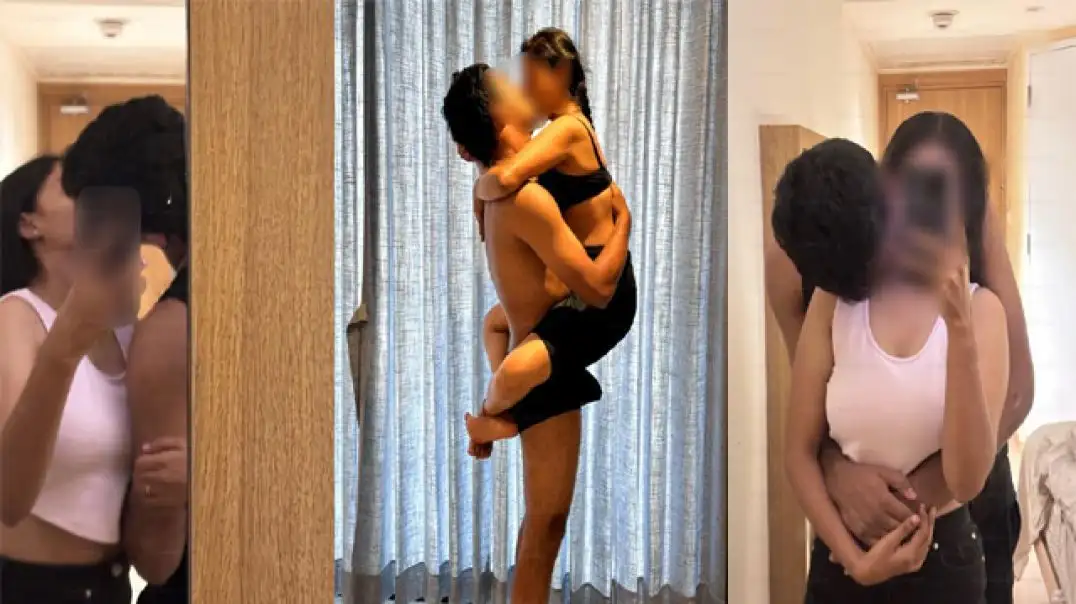 Bangalore Couple Hot Secret Kissing Blowjob Action