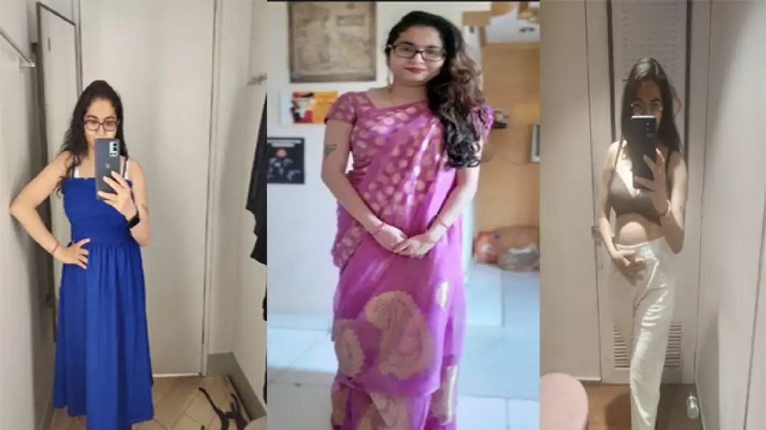 Hot Bhabhi with Tattoos Giving Secret Dosa to Husband