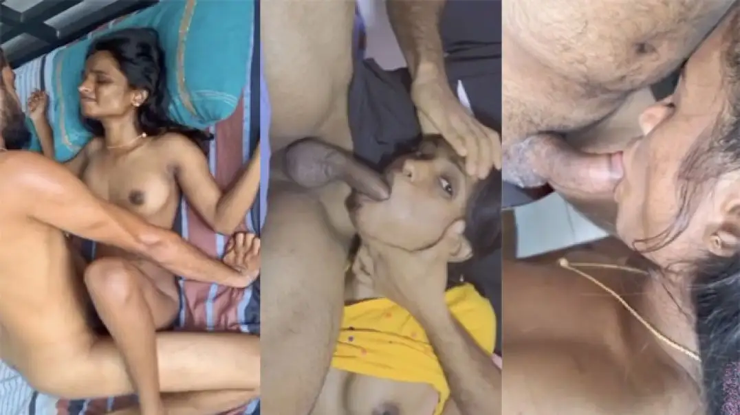 Slim Tamil Girl Gives Wild Blowjob and Rough Fuck